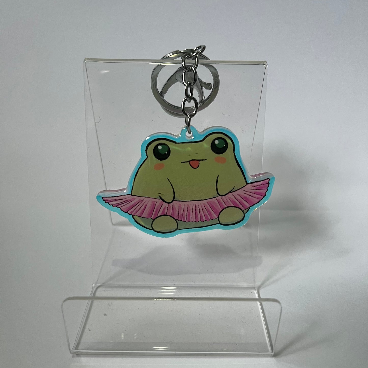 Princess frog keychain